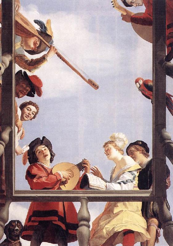 HONTHORST, Gerrit van Musical Group on a Balcony sf